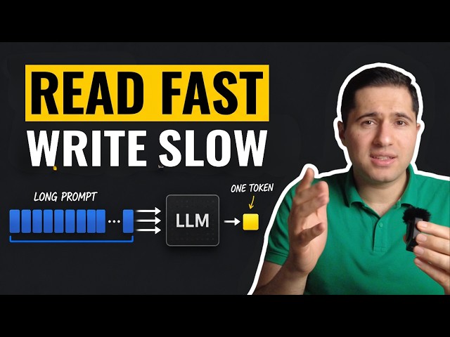 Why LLMs Read Fast but Write Slowly - Prefill vs Decode