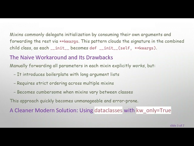 How to Preserve an Informative __init__ Signature with Parameterized Mixins in Python