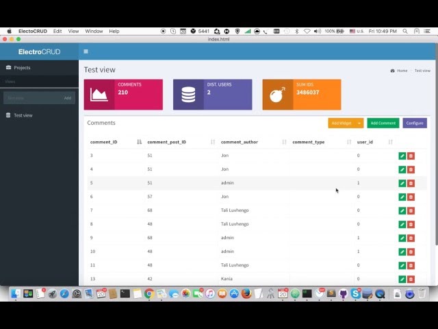 ElectroCRUD - OpenSource MySQL CRUD App