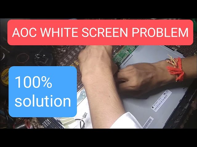 aoc monitor white screen problem  ! aoc monitor white display problem