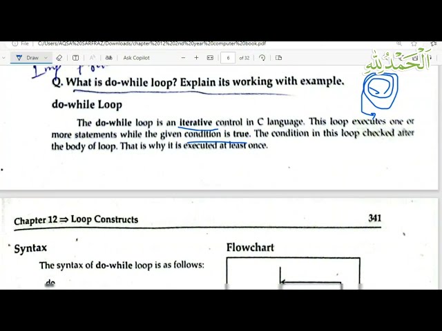 do-while loop in C Programming with example | 2nd year computer chapter 12 | ICS Part 2
