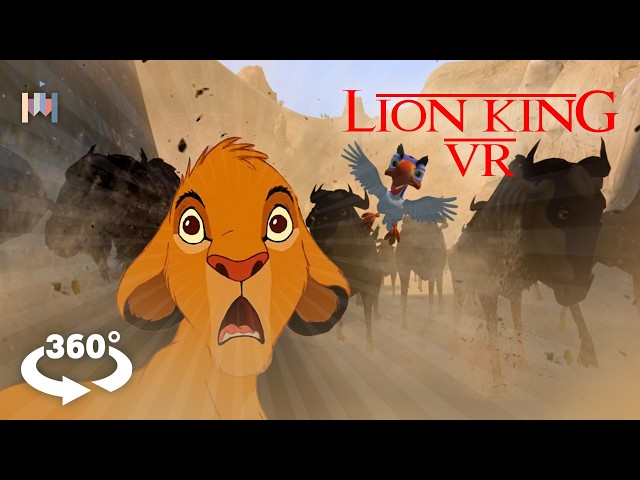 Escape the Stampede! | Lion King |  360° VR