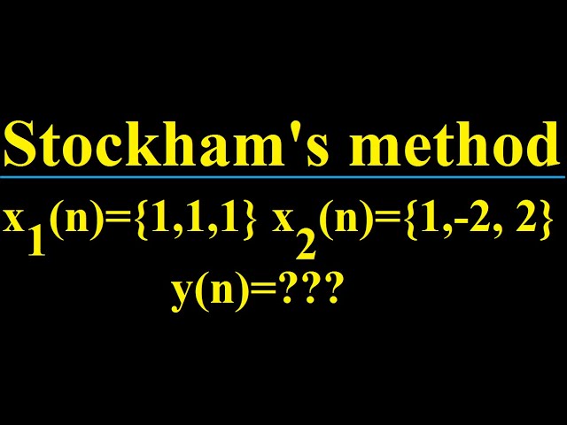 Circular convolution using Stockham's method(Example 1)