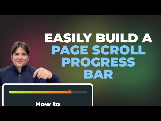 Easily Add a Page Scroll Progress Bar to your Shopify/Ecommerce Website - No Apps