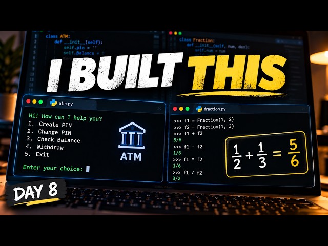 I Stopped Learning OOP and Actually Built Something | Day 8