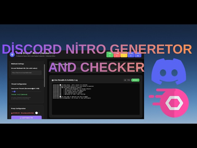 Discord Nitro Artık Ücretsiz (Generator and Checker) 2026