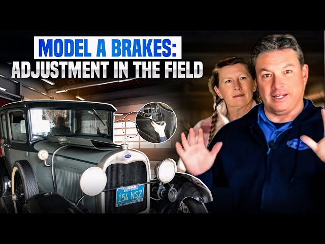 1929 Ford Model A won't stop!  How to adjust Ford Model A brakes in the field for a new owner.