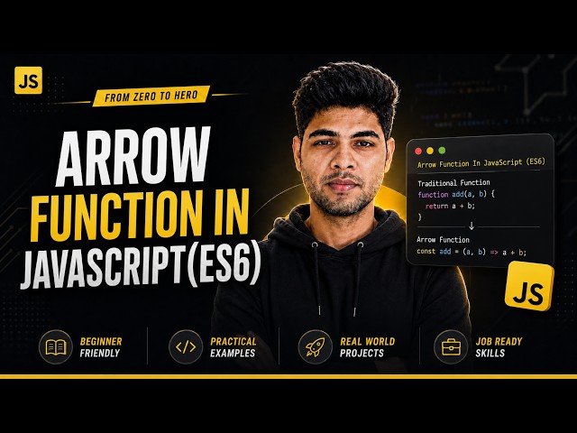 Arrow Function in JavaScript | JavaScript Tutorial #26