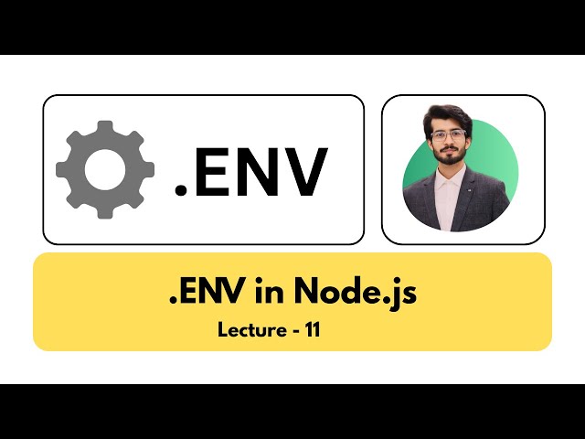 .env File & Environment Variables in Node.js Express