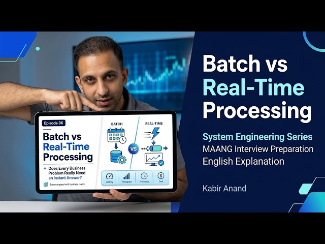 Episode 36: Batch vs Real-Time Processing | System Engineering Series | English