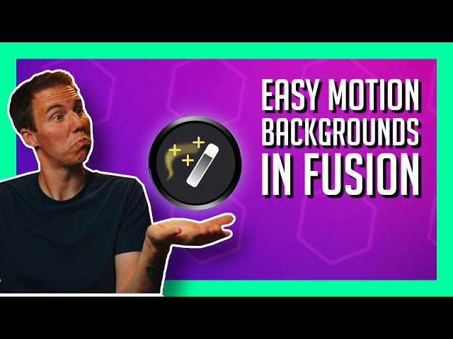 Make A Custom Motion Background in DaVinci Resolve! - Fusion Tips and Tools for Beginners