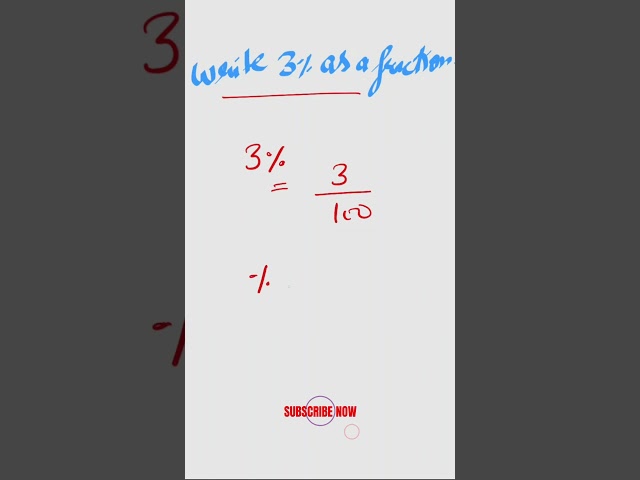 Percent to Fraction Conversion Shortcut! — Simplifying Percentages Tricks 😎