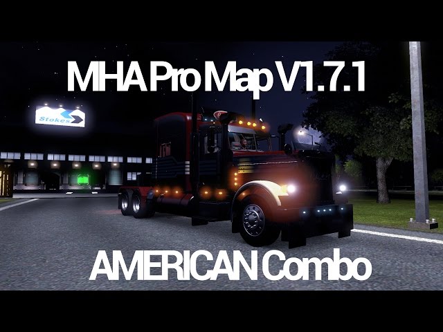 MHA Pro Map + American Combo (Euro Truck Simulator 2)