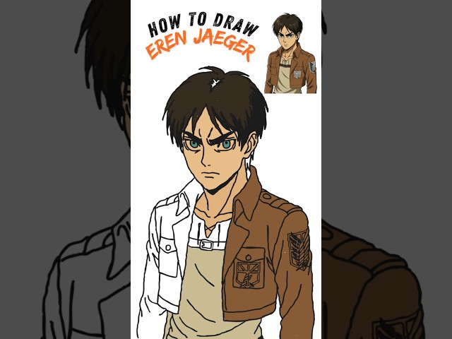 You Won’t Believe How Easy Drawing Eren Jaeger Is! 🕊️ #AOT