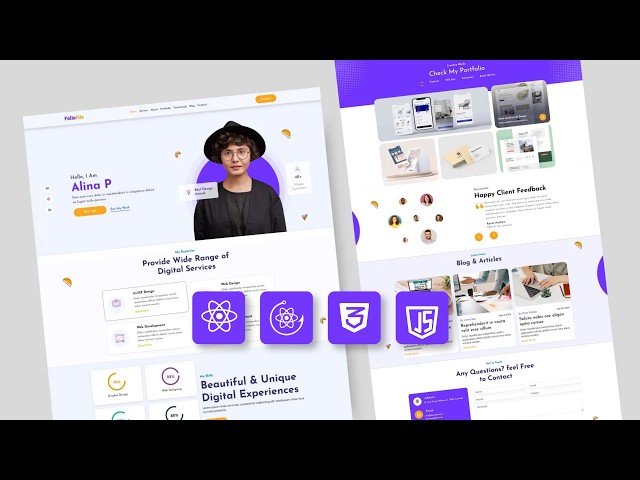 React JS Portfolio Website Tutorial 🔥 Build a Modern Responsive Portfolio | React JS 2026