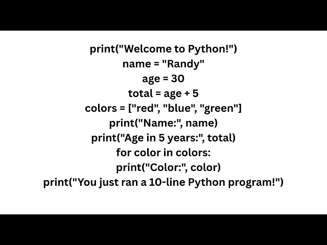 Python for Absolute Beginners: Write Your First 10 Lines of Code in 3 Minutes