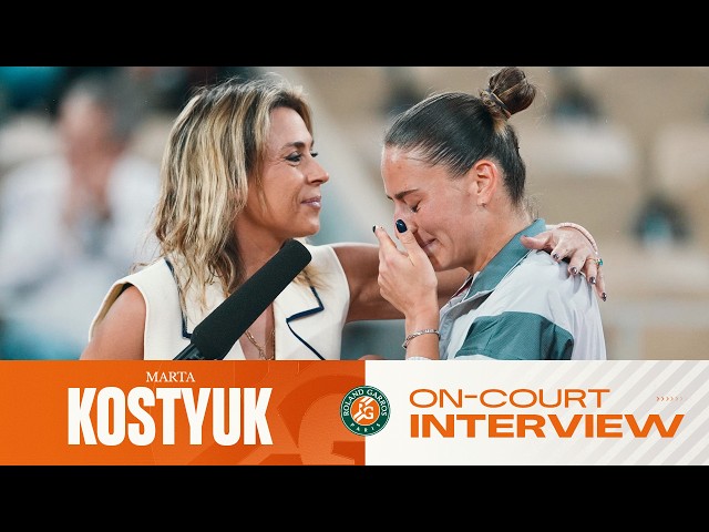 Marta Kostyuk | QF on-court Interview | Roland-Garros 2026