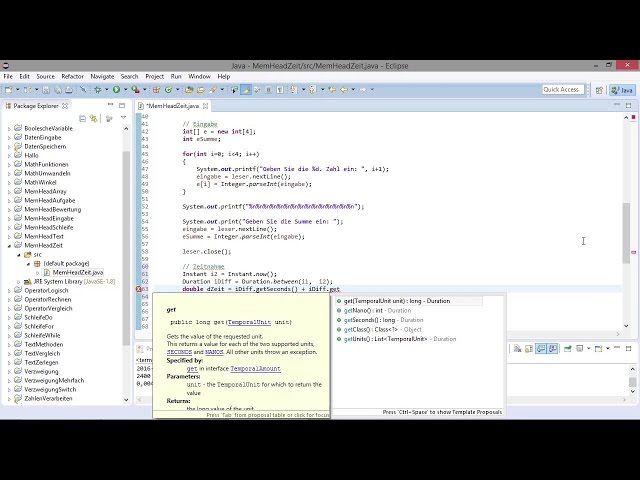 Spiel: Die Spielzeit messen | Programmieren lernen mit Java – Das Video-Training für Einsteiger