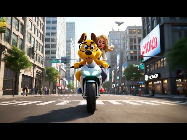 3D Animation: Elara's Wild Morning Rush! Dash vs. Sable Urban Commute Race