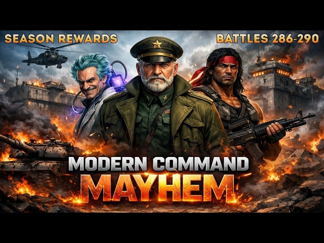 Modern Command Mayhem: Battles 286–290 | Pushing Through Unkillable Bosses! 💥