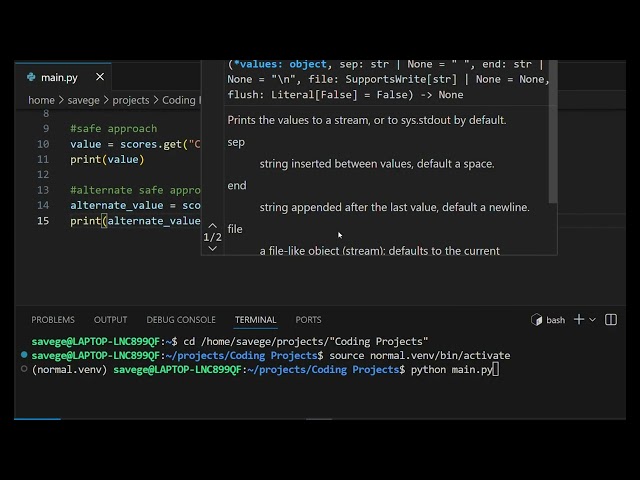 I'm Learning Python (Day 20: Working with Dictionaries on a More Advanced Level)