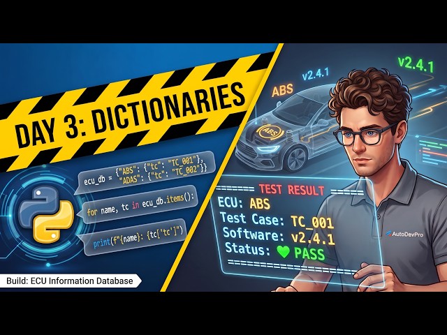 Dictionaries in Python for Automotive Engineers | Day 3/40
