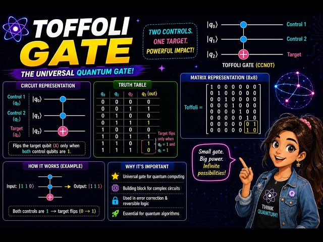 Lecture 12# Toffoli Gate Visualized in Quantum Circuits | Quantum Computing