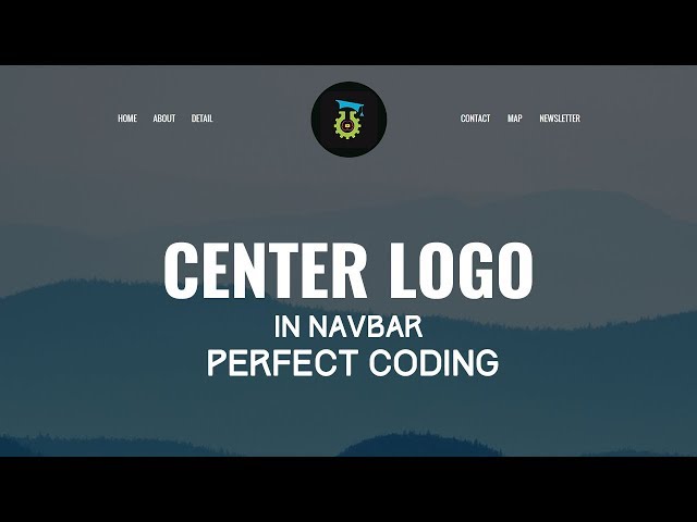 Center logo in navbar Perfect Coding (Most people do it wrong way)