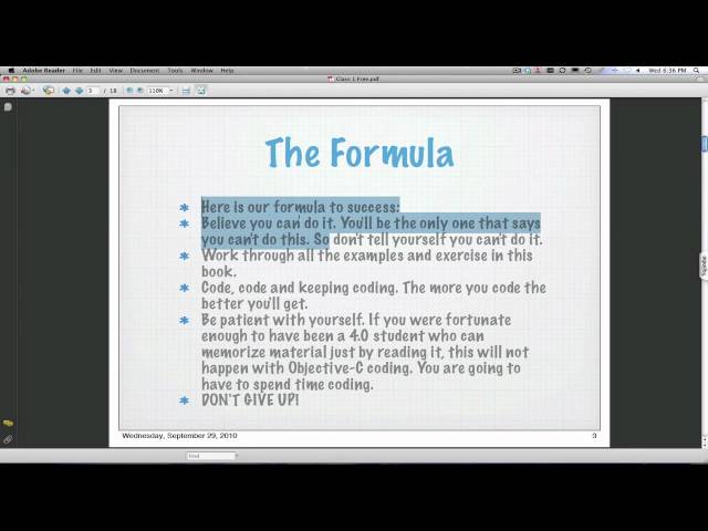 Objective-C for Absolute Beginners - Webinar 1 Part 1