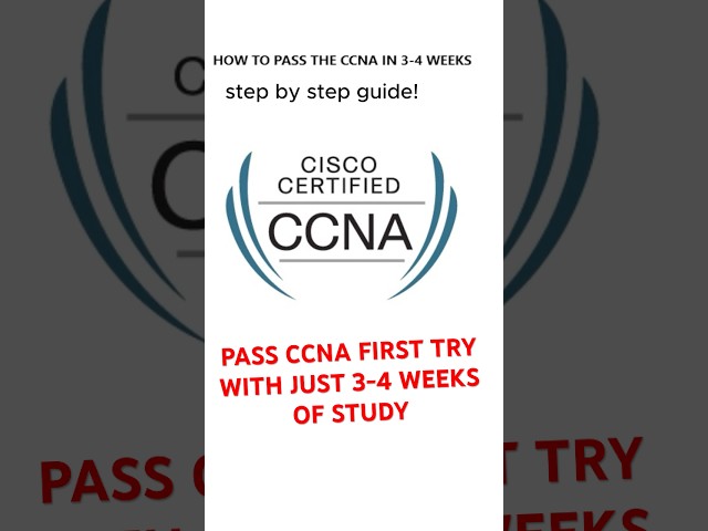 How I Passed the CCNA in Just 3 Weeks! (Step-by-Step Guide)