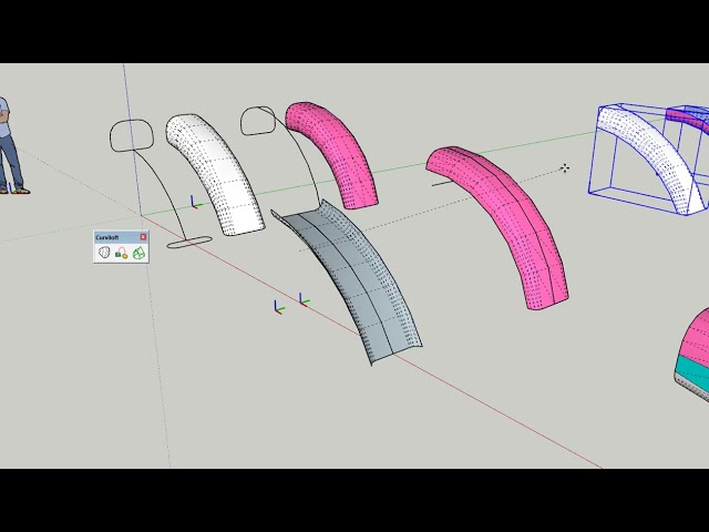 Modeling a curved handle in SketchUp (v4) QA