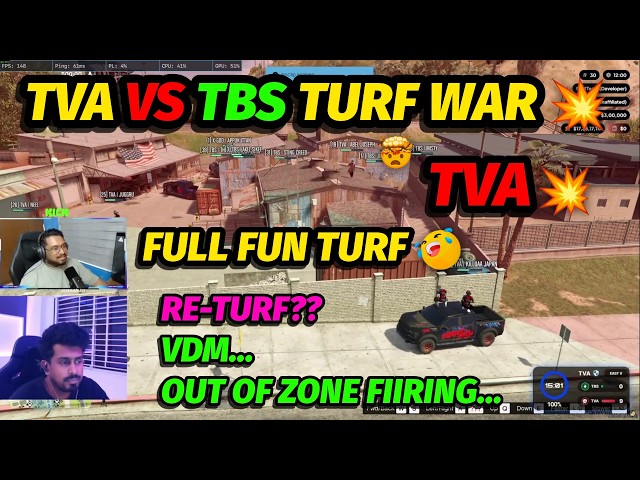 TVA VS TBS TURF WAR😌💥, TVA🫡🔥, RE-TURF??, FULL FUN😂😂❤️🔥