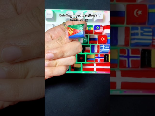 Eritrea 🇪🇷 | Which Flag Should I Paint Next? #viral #viralvideo #viralshorts #art #painting