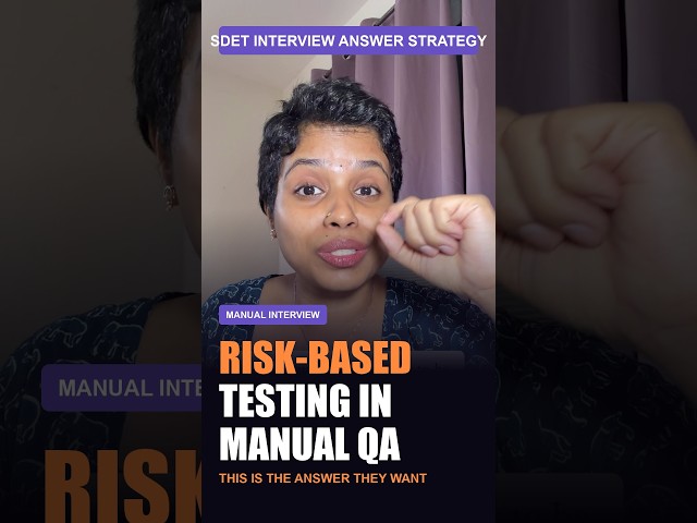 What Is Risk-Based Testing | Senior Manual Testing Interview Answer
