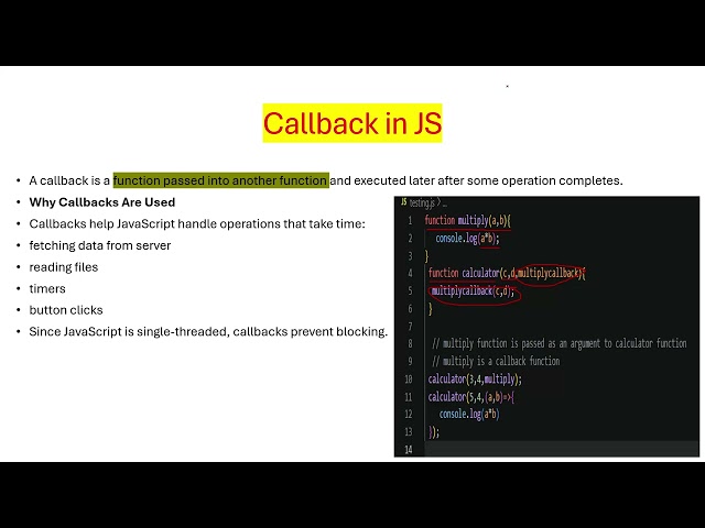 Callback JS