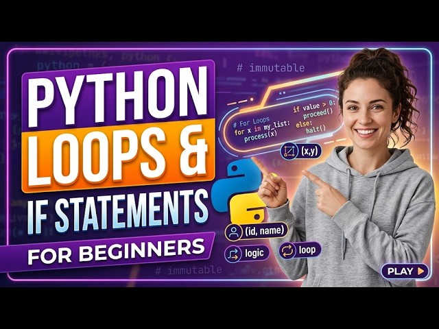 Python Loops & If Statements Explained for Beginners | Real Examples