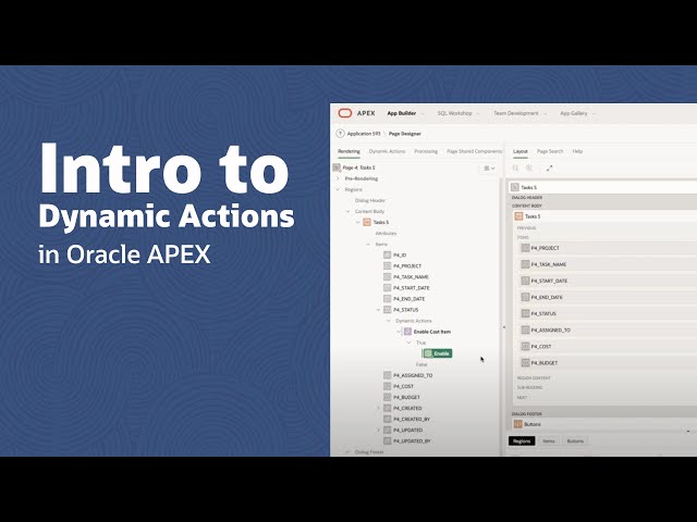 Intro to Dynamic Actions in Oracle APEX