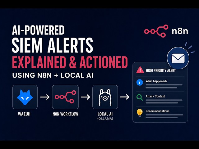 AI-Powered SIEM Alerts with n8n + Local AI | Wazuh SOC Automation