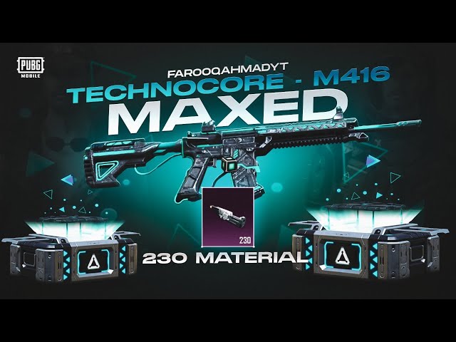 New M416 TechnoCore Upgraded Gun Skin | Maxed out Level 7 | 🔥 PUBG MOBILE🔥