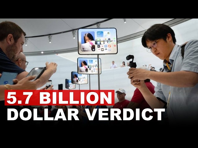 Tech Giant Apple Hit With 5.7 Billion Dollar Verdict In Patent Case