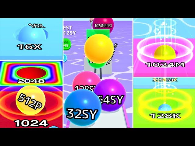 [1024QO to 1024SZ ] Ball Run 2048 Infinity | X, Y, Z, AA Tile - Ball Run 2048 vs Ball Run Infinity