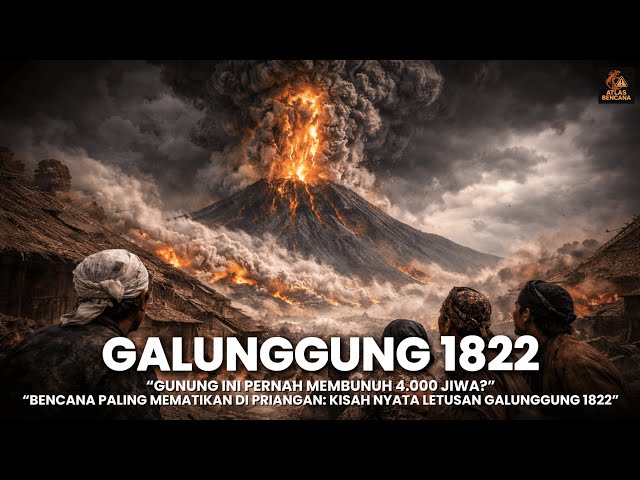 “When Galunggung Unleashed Its Fury: The 1822 Eruption That Forever Changed the Face of Java”