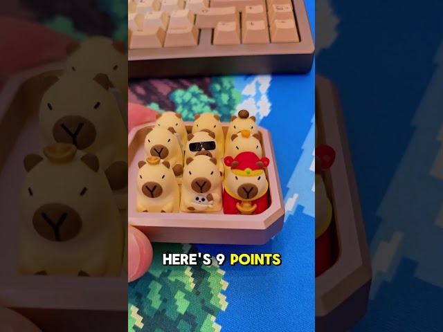 Capybara Keycaps 😱 #keycaps #capybara #viral #customkeyboard