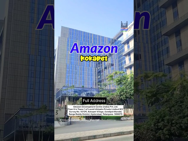 Amazon Walk-In Interview in Hyderabad | Amazon Jobs | Freshers Jobs