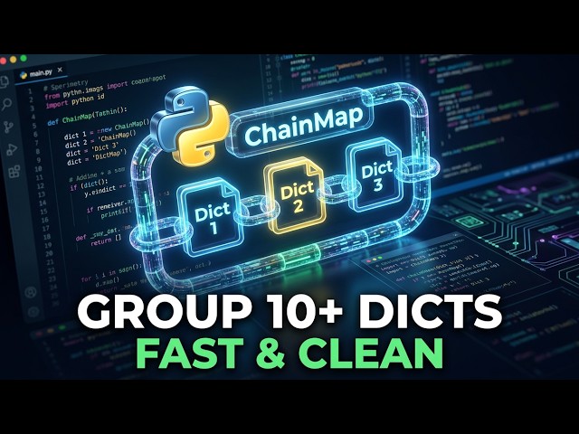 ChainMap in Python | What is ChainMap? | #chainmapinpython #chainmap #dictionarycollection #python