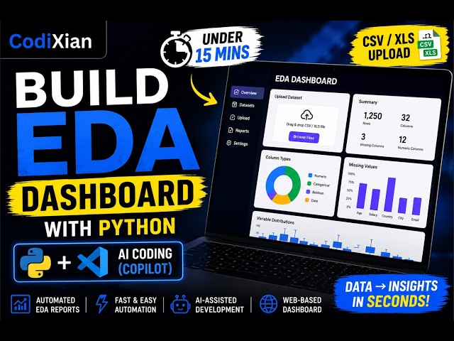 Build a Full EDA Dashboard & APP with Python + Vibe Coding under 15 Minutes