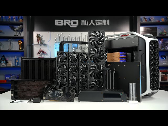 「BRO」4K Water Cooled PC Build Cooler Master COSMOS ALPHA With 1080+360 Radiator #pcbuild