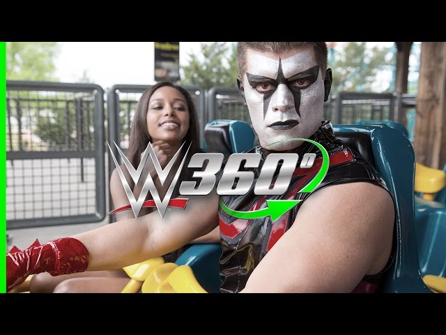 Jump in and enjoy the ride with Stardust and Eden on Titan at Six Flags Over Texas in 360°!