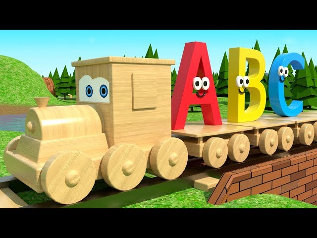 Learn Alphabet with Wooden Train Jimmy - ABC Train