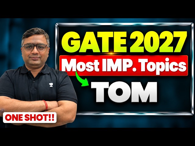 GATE 2027 Theory Of Machines One Shot | Most Important Topics By Dheeraj Sardana